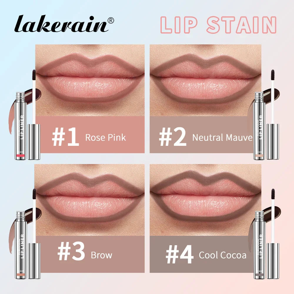 4PCS Waterproof Lip Liner Set Matte Finish-4
