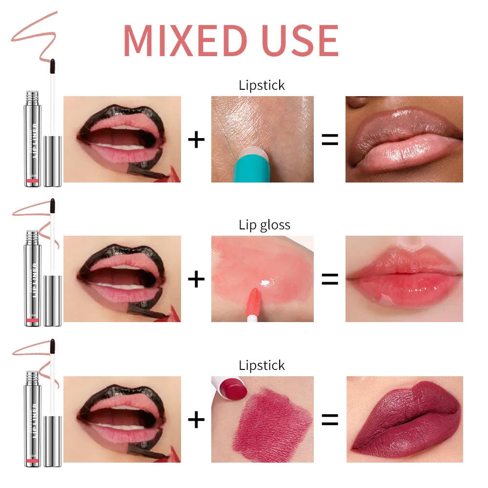 4PCS Waterproof Lip Liner Set Matte Finish-2