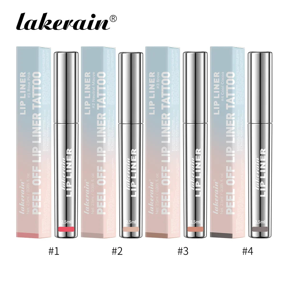 4PCS Waterproof Lip Liner Set Matte Finish-7